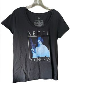 Disney Rebel Princess Black and Blue T Shirt
